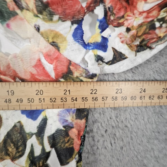 Damee Inc Swing Jacket Womens XL Floral Lace Artsy Lagenlook Fairy Cottagecore - Picture 14 of 15